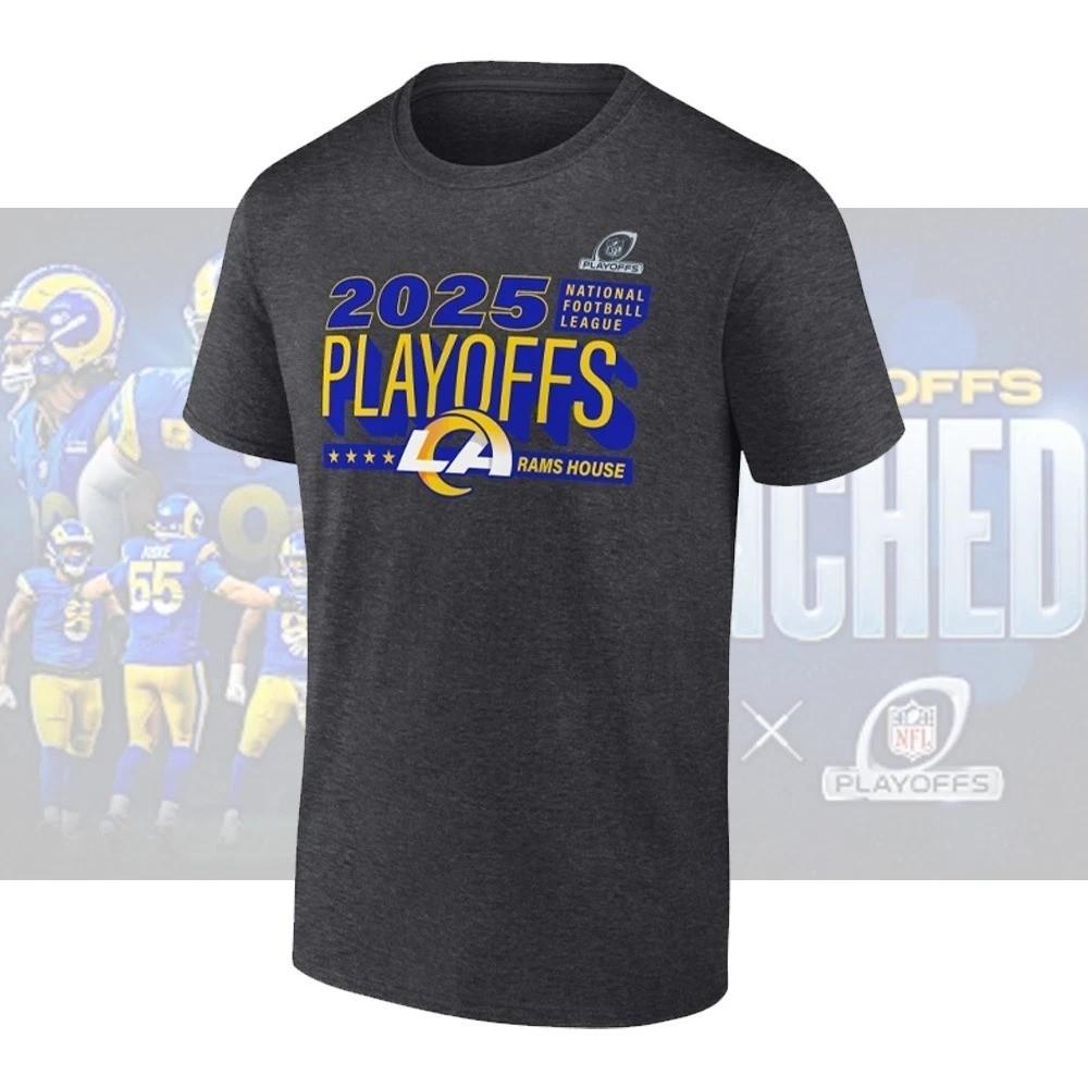 

LA Rams Playoffs Clinched Ready 2025 Gift For Fan Shirt Unisex S-5XL Unisex T-Shirt S