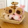 New I Pink Rabbit Transformed Into Capybara Doll Little Yellow Duck Capybara Bear Doll Children Comfort Plush Play