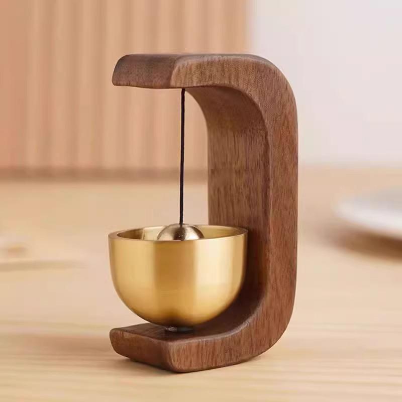 High-End Magnetic Wooden Entryway Wind Chime Doorbell & Feng Shui Ornament
