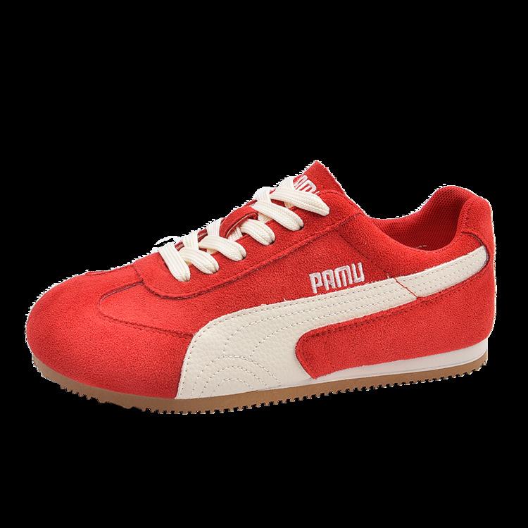 Retro Dexun Shoes Women's 2025 New Spring Flat Single Shoes Fashion Casual Red Sports Shoes Women's Shoes