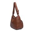 Women's Soft Leather Bag Middle-Aged Mother Crossbody Bag Large Capacity Multi-Pocket Commuter Shoulder Bag