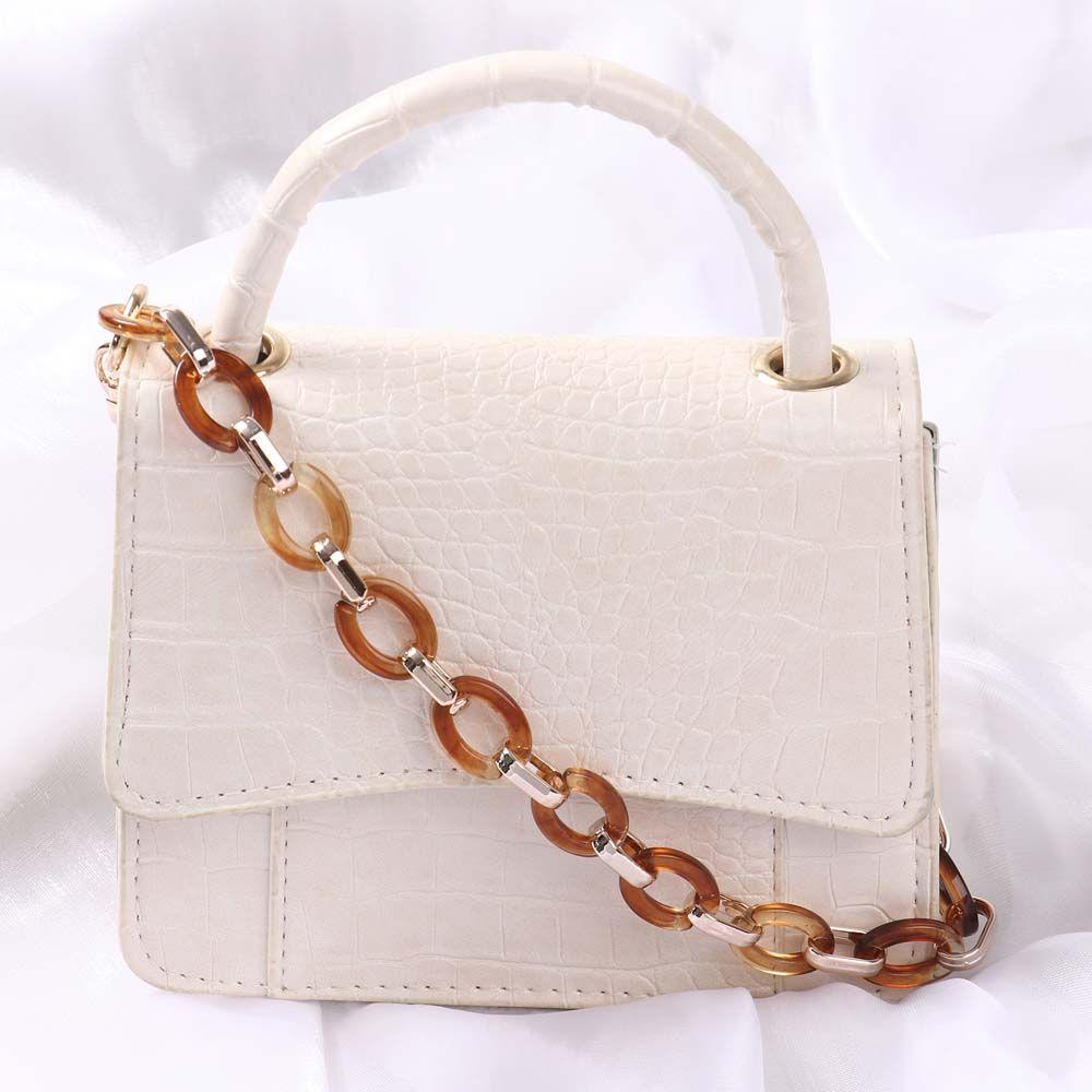 Girls Women Acrylic Purse Chain Handbag Bag Straps Replaceable Bag Chain Shoulder Bag Accessories