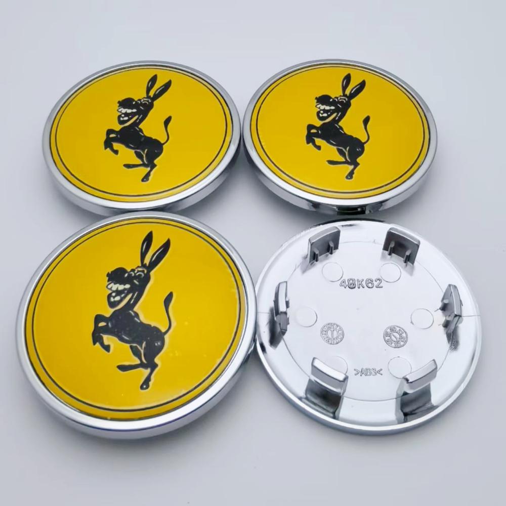 

4pcs 62mm Donkey Logo Emblem Badge Car Wheel Center Caps Auto Rims Dust Cover Wheel Hubcaps Car Accessories for Land Rover Donkey Badge&4pcs 48k62 Wheel Cap