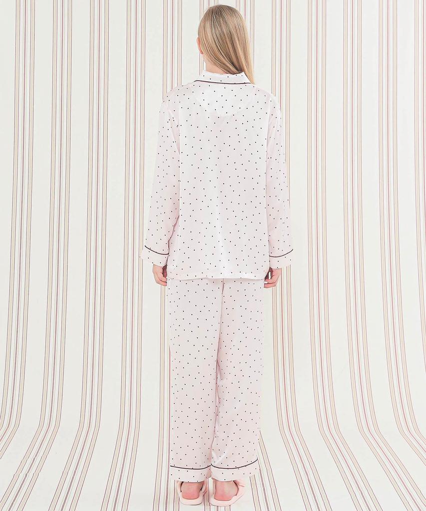 Silk Heart Shirt Pajamas