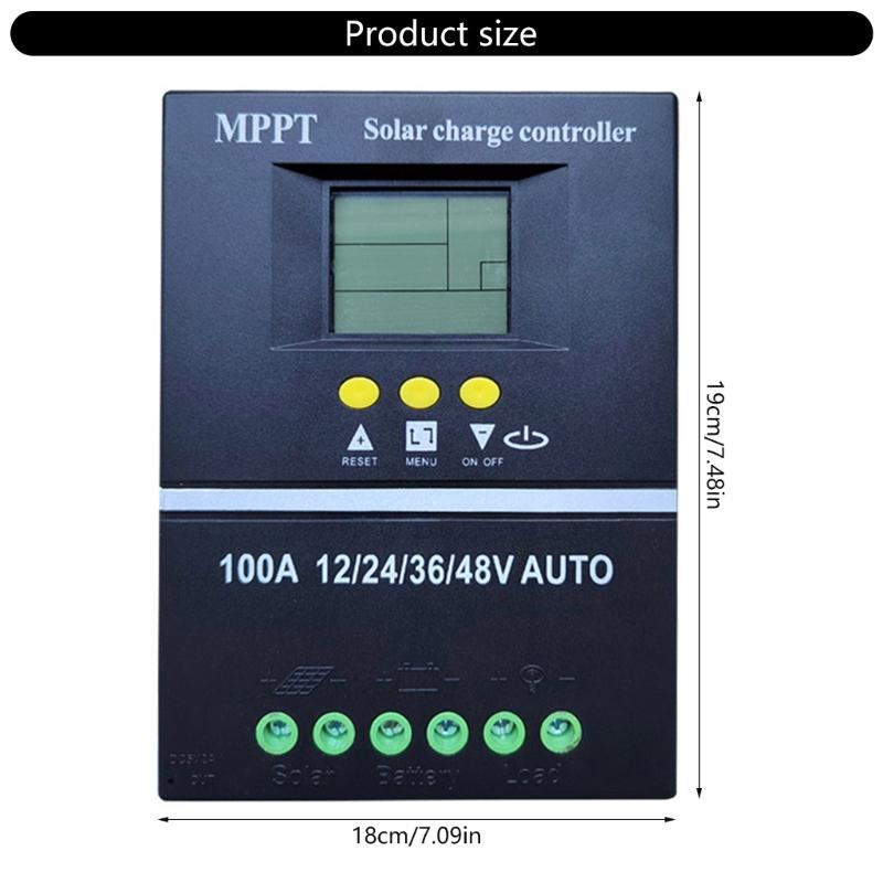 Solar Charge Controllers Portable Accessory for Home Electrical Systems with Sturdy Plastic Materials Enclosures