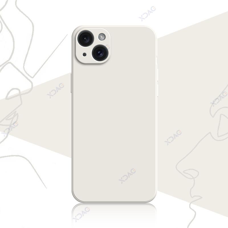 Luxury Soft Case Cover for iPhone 14 15 Pro Max Plus 5G 360 Edge Protective Liquid Silicone Mobile Phone Shield Housing