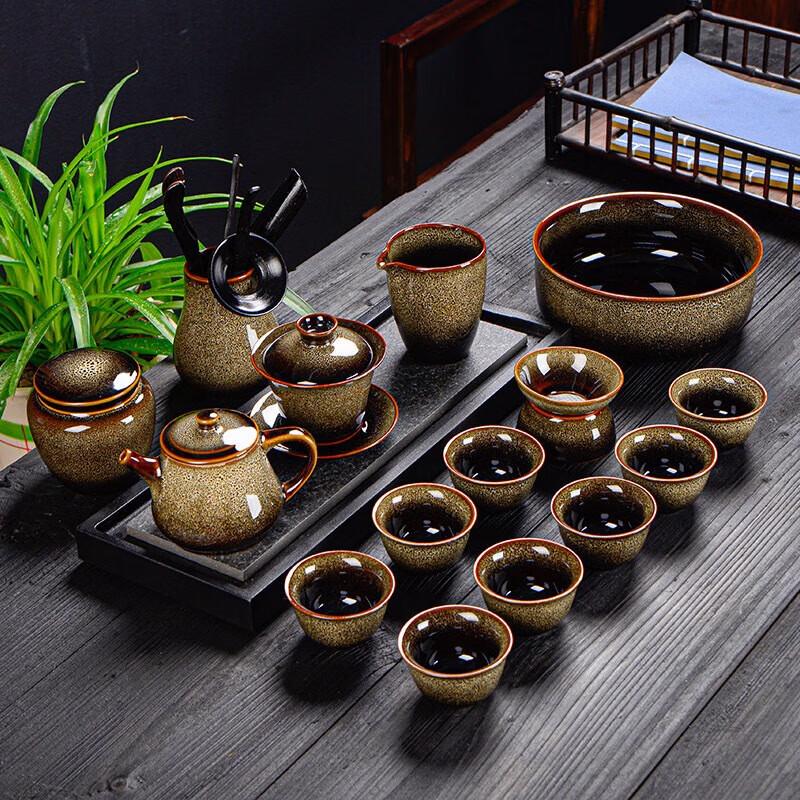 YIXI Kiln-Fired Ceramic Kung Fu Tea Set