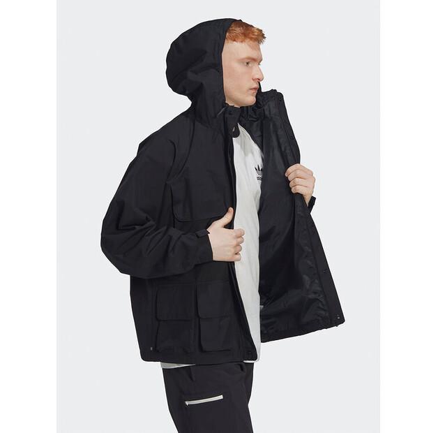 Mid-season Jacket Adidas Adventure HK4996 Black Loose Fit