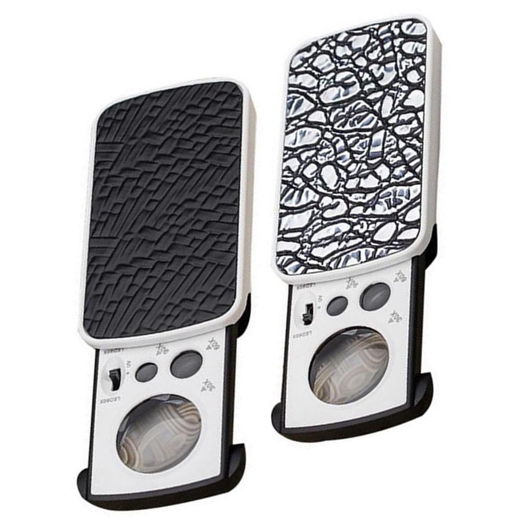 Lenti Precisione Artigianato Lente Ingrandimento Gioielliere 30x-60x Con Luce LED E UV - Doppia Lente Per Gioielli E Monete Ingranditore Luce Led Uv