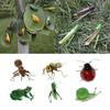 Handmade Realistic Animal Statue Clay Ornament for Decorative Lawn Garden Plant Pot Hanger Wall Decor