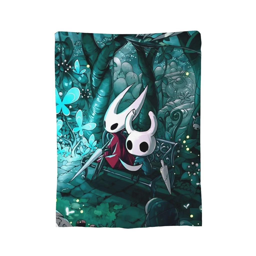 Hollow Knight Silk Song Fran Velvet Blanket for Autumn and Winter Breathable Super Warm Sofa Bed Blanket Warm and Soft Plush Bla