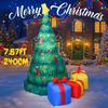 7.87FT Giant Inflatable Christmas Tree Gift Boxes Toy Xmas Home Decor Ornament Christmas Supplies for Yard Christmas Festive