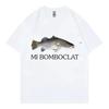 Camiseta Meme Pez Bomboclat Divertida Moda Urbana Tendencia Y2k Camisetas de Manga Corta Mujer Harajuku Camisetas Estilo Vintage