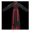 Black Plus Size Men's Crane Hanfu Set: Autumn/Winter Swordsman Scholar Outfit