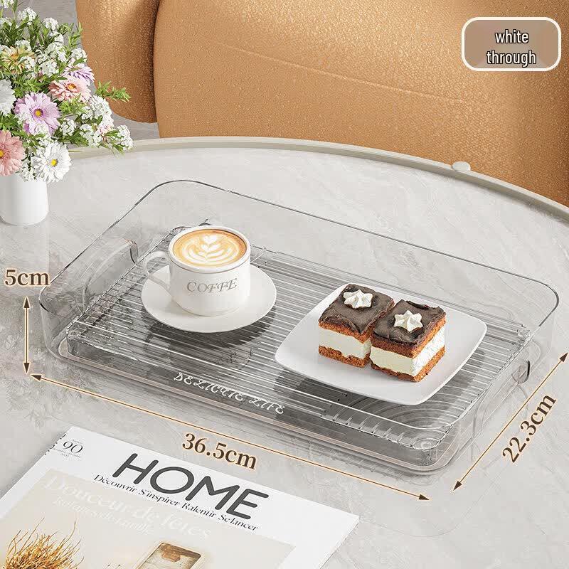 Qiwei Portable Double-Layer Plastic Tea Tray