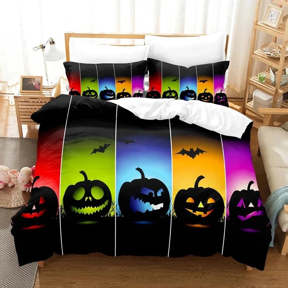 3D Print All Saints Day Halloween Bedding Set Double Twin King Duvet Cover Comforter Pillowcase Boys Girls Adults Bedroom