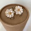 Women's Camellia Flower French Earrings