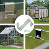 100Pcs Z-Type Metal Glazing Greenhouse Glass Overlap Clips Fixing Clamp Tool
