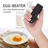 Handheld Egg Beater Handheld Stainless Steel Electric Milk Coffee Frother Black