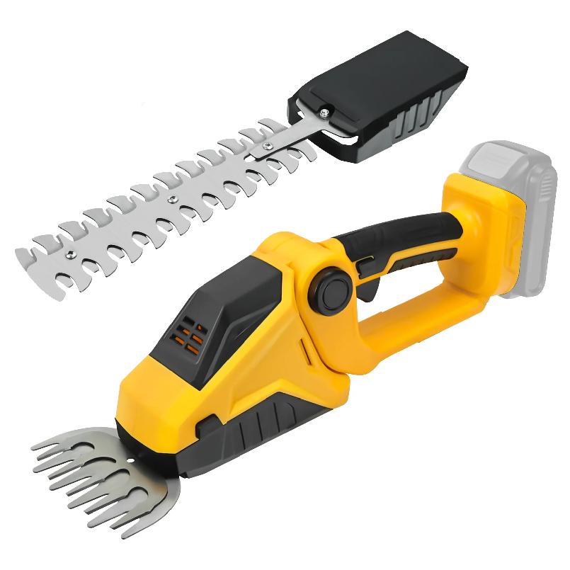 Cordless Hedge Trimmer 2-in-1 Grass Shears Handheld Electric Shrub Trimmer Kit Garden Tool for Dewalt 20V Battery (No Battery)