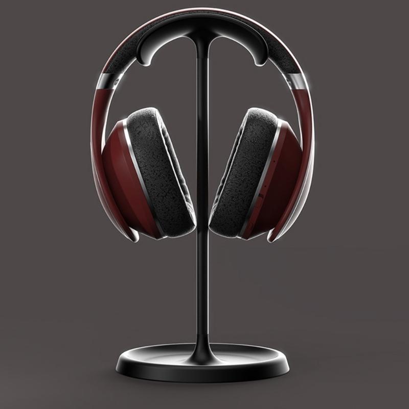 Curveds Headphone Stand NonSlip Heavy Base Gaming Headset Holder Hanger with Storage Tray for Headsets Desk Display