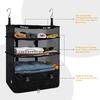 Space Saving Travel Organizers Container Storage Bin for Car Trunk and Home Use with Waterproof Polyester & Mesh Pockets
