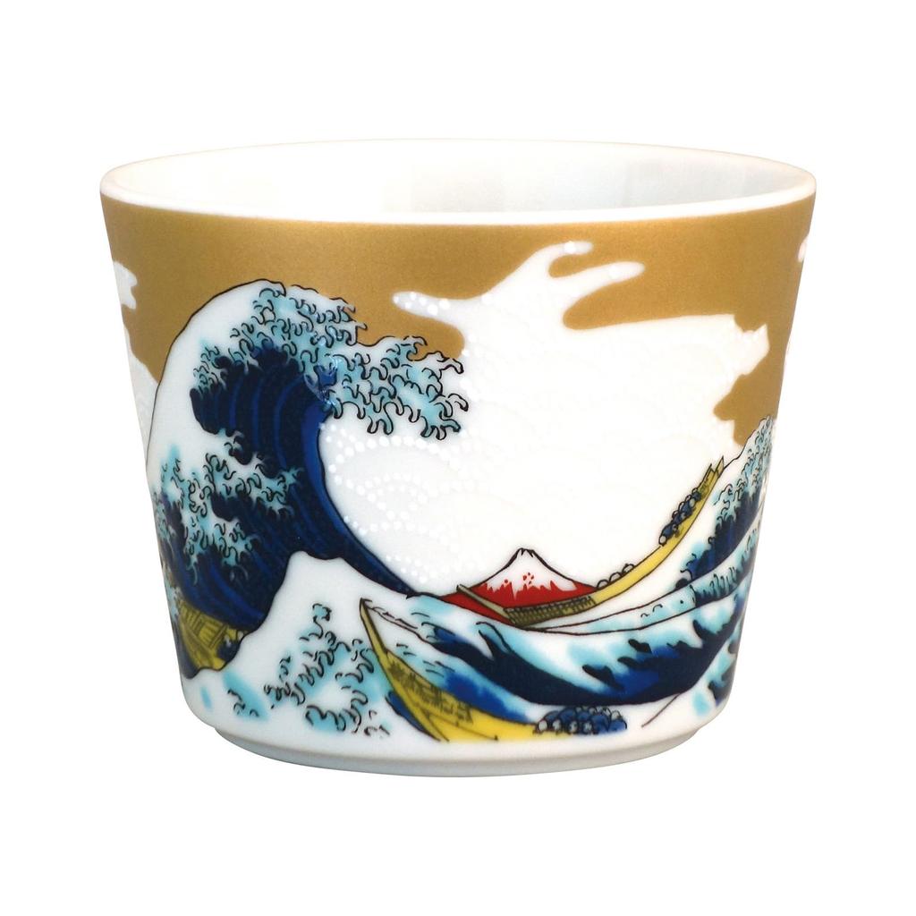 Luffy Soba Sake 8 x Mikrowellengeeignet Kutani Große Welle Hergestellt in 137113 „One Piece“ Tasse, ca.. 7cm, Sicher, Ware, Design, Japan,
