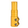 Bicycle Mountain Bike Handlebar Fork Stem Riser Rise Up Extender Extension Adaptor Parts (Gold)