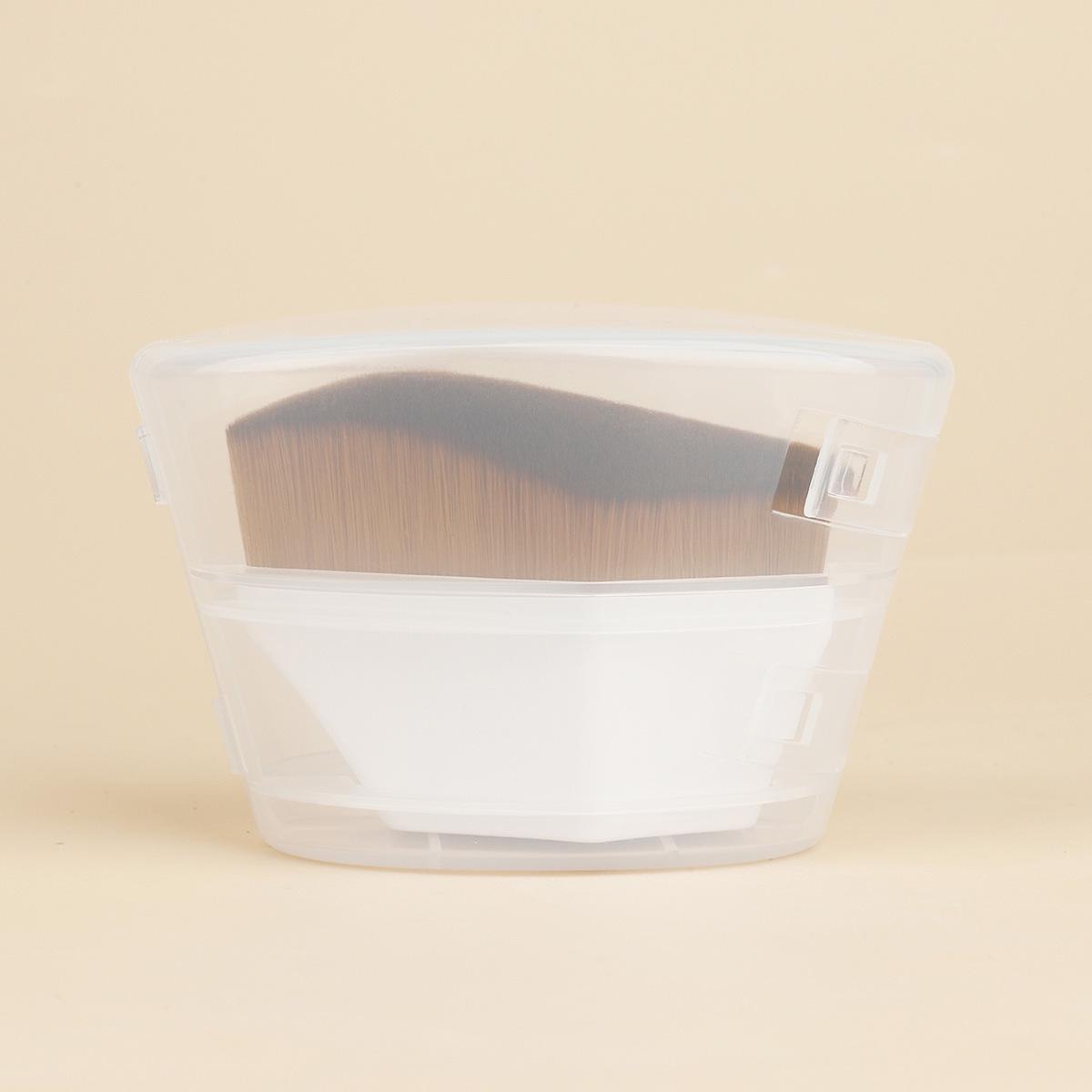 No. 55 Seamless Magic Foundation Brush with Cap - Perfect for Foundation and BB Cream, Non-Absorbing Design