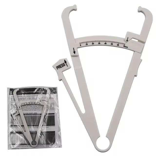 A Sebum Caliper Fat Clip Sebum Caliper Fat Thickness Measuring Ruler Body Fat Weight Loss Measuring Caliper Tape Measuring Tool