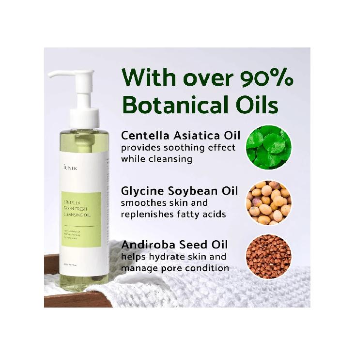 IUNIK Centella Green Huile Nettoyante Fraîche 200 ml