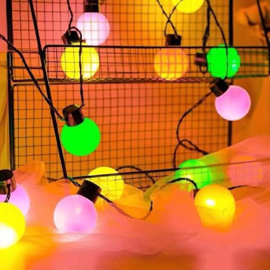 Vintage Solar LED String Lights - Waterproof Outdoor Garden and Courtyard Decor Lights