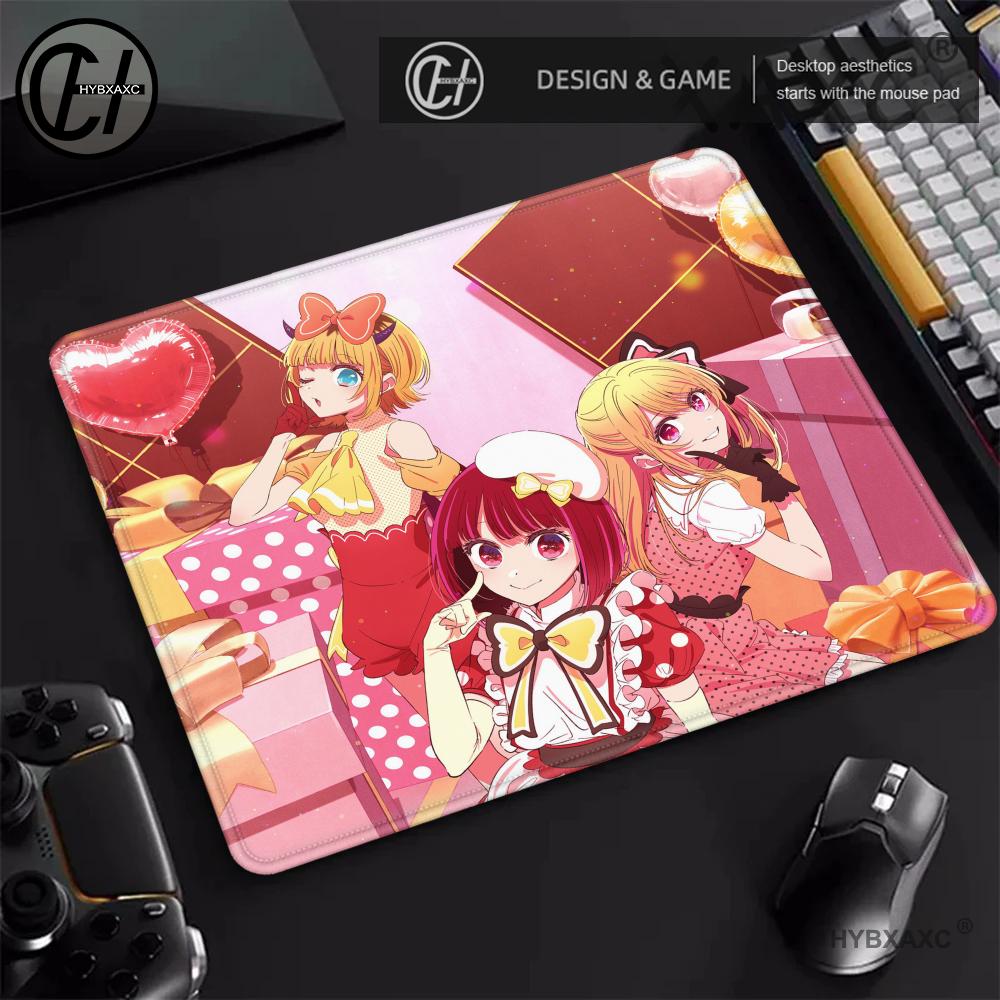 Oshi No Ko Animation Beautiful patternsOffice Computer Desk Mat Table Keyboard Small Mouse Pad Laptop Cushion Nonslip Decor