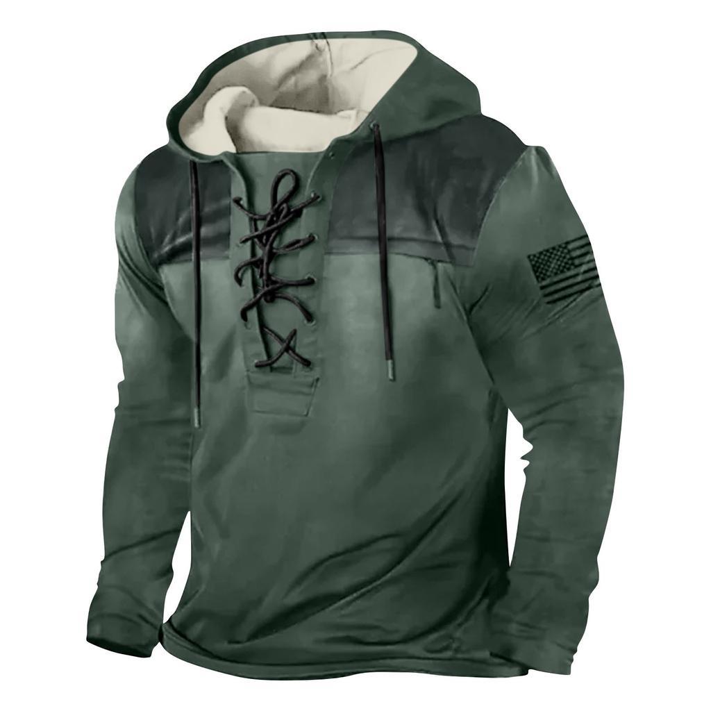 Fitness Clothes Men's Peripheral Sweater Hooded Long Sleeved T-shirt