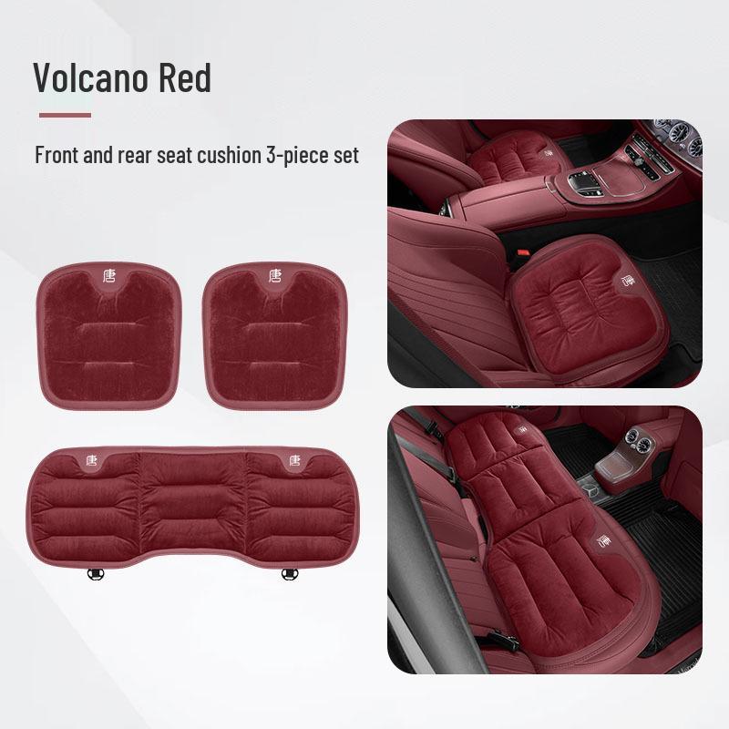 Coussin de siège en flanelle BYD Tang L EV/DMI/DMP: Couvertures Avant et Arrière Chaudes pour l'Automne/Hiver.