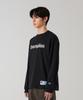 CHAMPION Track Logo Loose Fit Jog Tag Long Sleeve T-Shirt Black