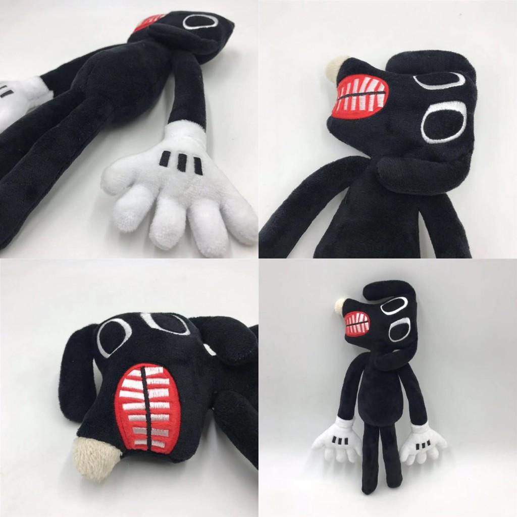 Siren Head Serie Schwarzer Hund Plüschtier Schiefer Hals Horror Stoffpuppe 30cm/11.8inch Höhe