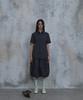 PARADIGMFILM [Ep.02] (Semi-Slim Fit) Gothic Roll-Up Half Shirt (Charcoal)