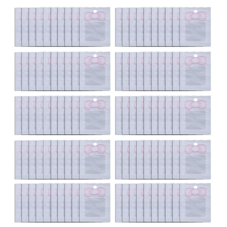 100pcs Plastic Bags Resealable Seal Bags Self Sealing Bag for Jewelry Packaging Candy Cookie Storage Pouches 7x9cm  1