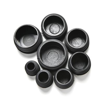 10PCS Portable Cap Insert Plugs Bung for Round Pipe Tube Universal Black Plastic Blanking End Caps
