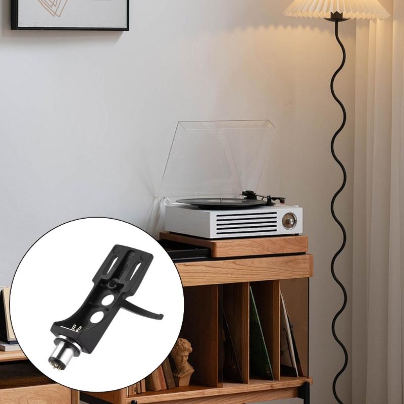 Classical 4pin Turntable Cartridge Mount Headshell Phono Cartridge Holder for Music Enthusiasts and DJs