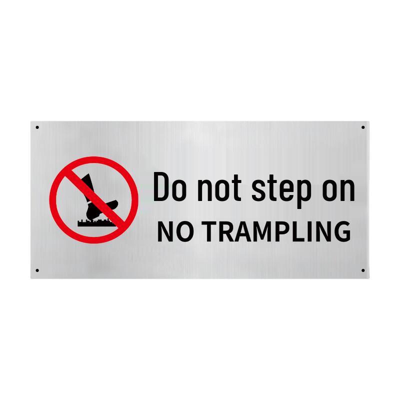 Industrial No Stepping Warning Sign