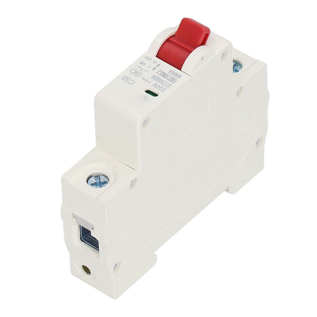 DC Miniaturní jistič 1P Izolátor solárního FV systému 50A Montáž na DIN lištu DC250V 6000A Segmentovaný