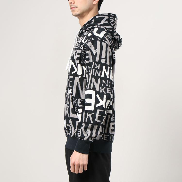 Nike Sportowa Bluza Polarowa z Nadrukiem Graffiti Męska Czarna DA0062-010