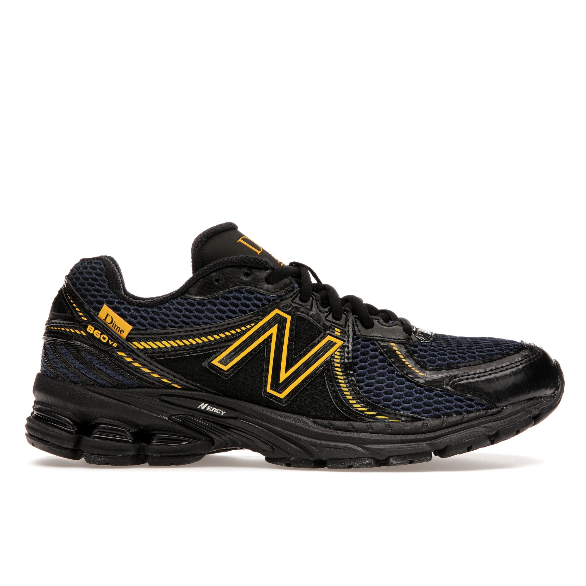 

Темно-синие кроссовки унисекс New Balance Dime x 860v2 Синие Черные Желтые ML860DM2