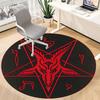 1pc Baphomet Symbol Office Round Area Rug, Under Office Chairs Bedroom Living Room Home Decor, Room Deco, Available in Various Sizes