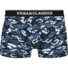 Men's Boxers - URBAN CLASSICS - Pack of 3 - Black/Camouflage - Cotton - Elastane
