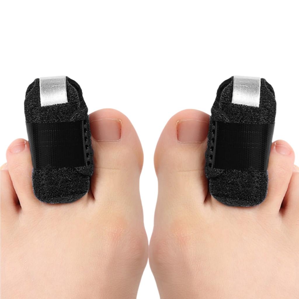 1Pair Finger Toe Sprain Support Strap Splint Brace Straightener Hammer Toe Corrector For Protection Comfort Fit