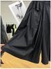 Plus Size Women's Wide-Leg Mid-Length 7-Point Skirt Pants - Extra Large 300 Jin 2