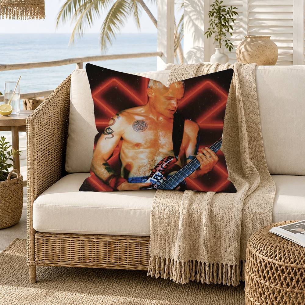 Red Hot CChili Peppers Band Pillow Case for Sofa Living Room Home Office Decor Protective Cover